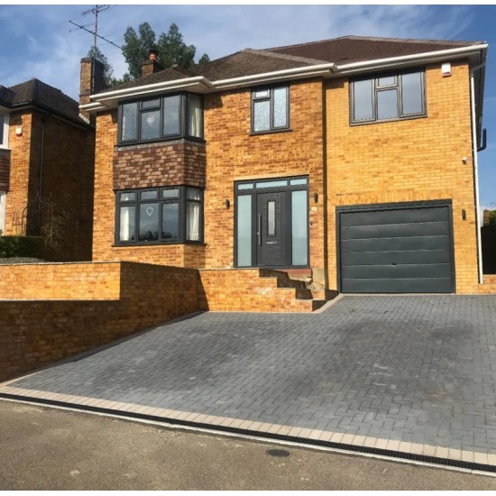 Charcoal - Driveway 50 - Block Paving - Charcoal 200x100x50mm - (488no Per Pack)9.76 m2