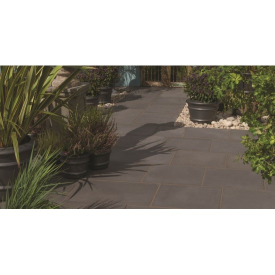 Dark Grey - Aged Riven - Concrete Paving - 450x300x32mm