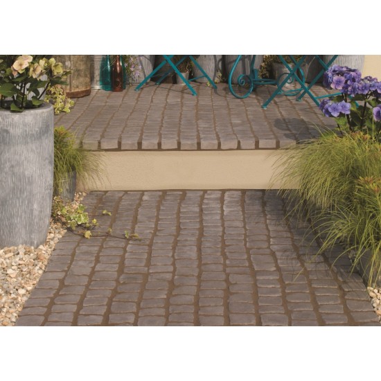 Charcoal - Carpet Stones - Concrete Paving - 1200x400x40mm Pack 14.90m2