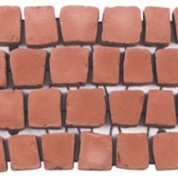Rustic Red - Carpet Stones - Concrete Paving - 1200x400x40mm Pack 14.90m2