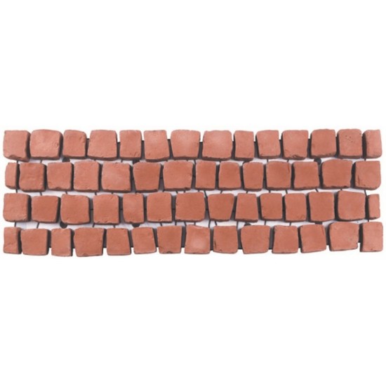 Rustic Red - Carpet Stones - Concrete Paving - 1200x400x40mm Pack 14.90m2