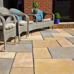 Autumn Bronze - Old Riven - Concrete Paving - 600x600mm