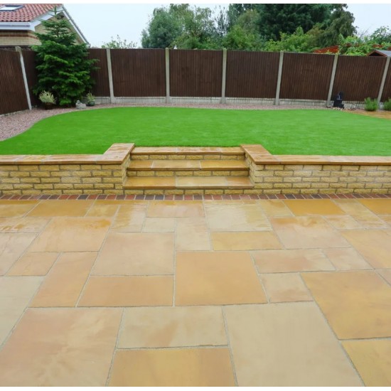 Autumn Cotswold - Old Riven - Concrete Paving - 600x600x35mm Pack 10.79m2