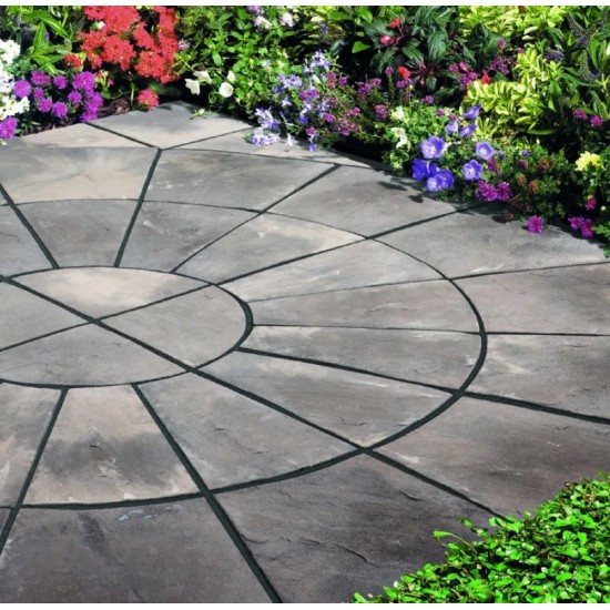 Autumn Silver - Old Riven - Concrete Paving - Full Circle 2400x35mm Pack