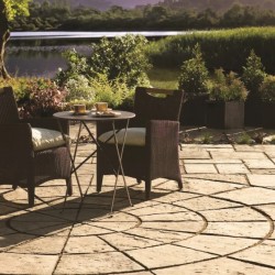 Weathered Limestone - Old Town - Concrete Paving - Squaring Off Kit 2800mm