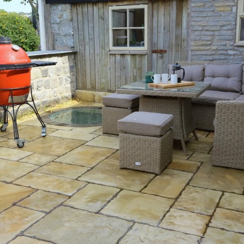 Weathered Limestone - Old Town - Concrete Paving - 300x300x40mm Pack 4.61m2
