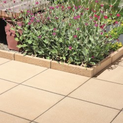 Buff - Textured - Concrete Paving - 450x450x32mm