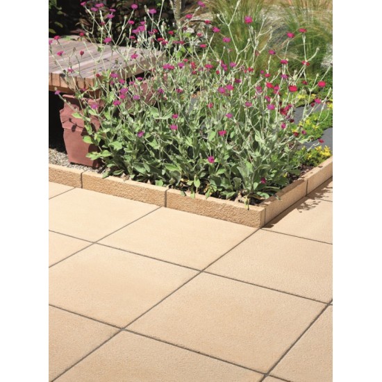 Buff - Textured - Concrete Paving - 450x450x32mm