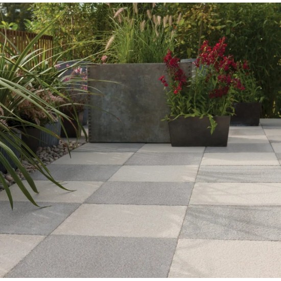 Grey - Textured - Concrete Paving - 600x600x35mm
