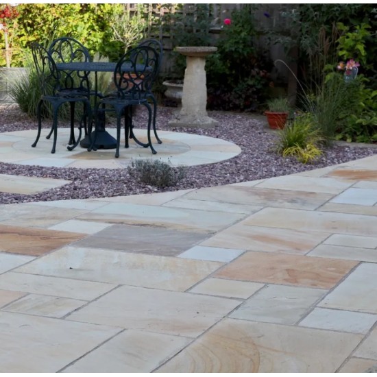 Fossil Buff - Natural Sandstone - NaturalStone Ranges - Full Circle - Small 2460mm Pack