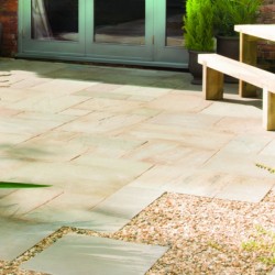 Fossil Buff - Natural Sandstone - NaturalStone Ranges - Patio Pack 15.30m2