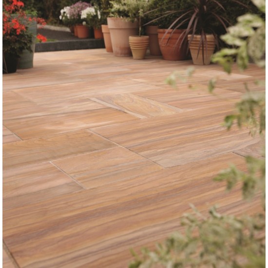 Rainbow - Smooth Natural Sandstone - Patio Pack 15.30m2