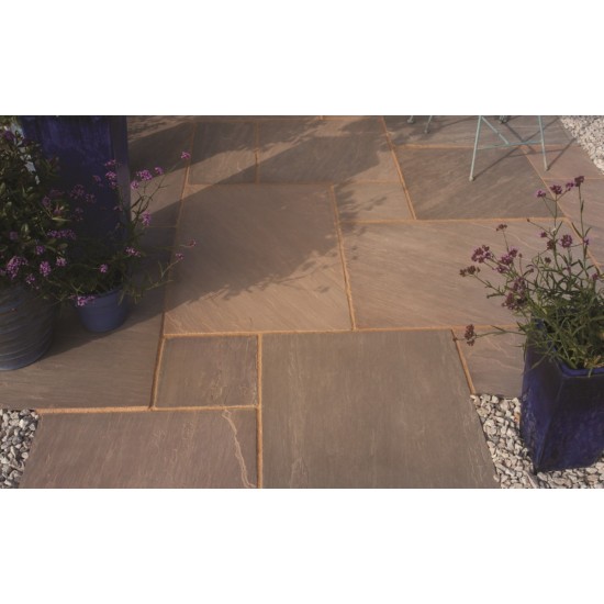 Burnt Umber - Blended Natural Sandstone - NaturalStone Ranges - Patio Pack 19.52m2