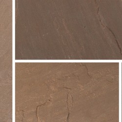 Burnt Umber - Blended Natural Sandstone - NaturalStone Ranges - Patio Pack 19.52m2