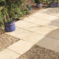 Cream - Edale - Concrete Paving - 450x450x32mm Pack 16.08m2