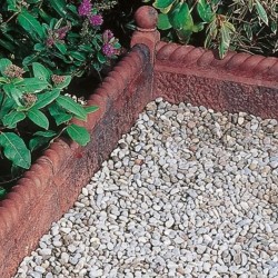 Antique Red - Corner Dolly - Landscaping Features - Edging 50x50x250mm