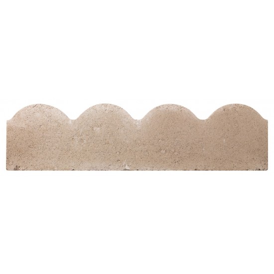 Grey - Scalloped - Landscaping Features - Edging 600x50x150mm
