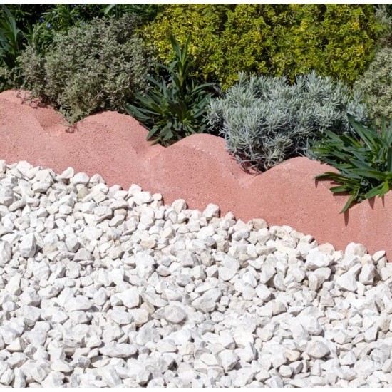 Red - Scalloped - Landscaping Features - Edging 600x50x150mm
