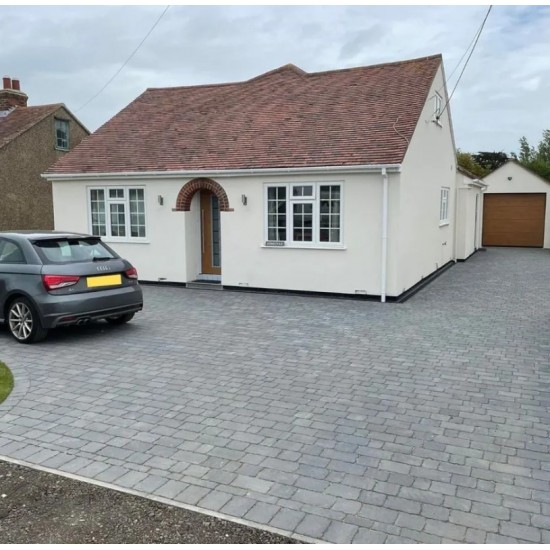 Cinder - Monksbridge - Block Paving - Cinder Mixed Sizes 9.6m2 - (360no Per Pack) 9.60 m2