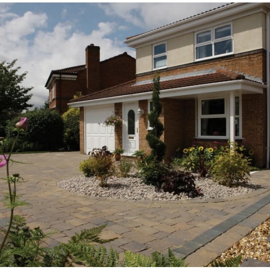Croft - Monksbridge - Block Paving - Cream Mixed Sizes 9.6m2 - (360no Per Pack) 9.60 m2