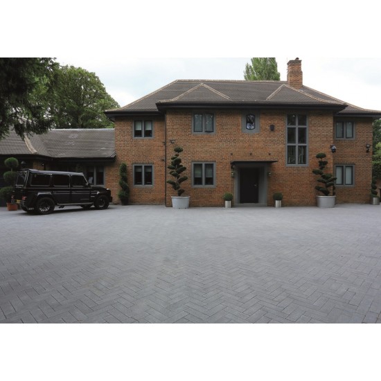 Dark Granite - Stonemaster - Block Paving - Dark Grey Washed Mixed Sizes 50mm