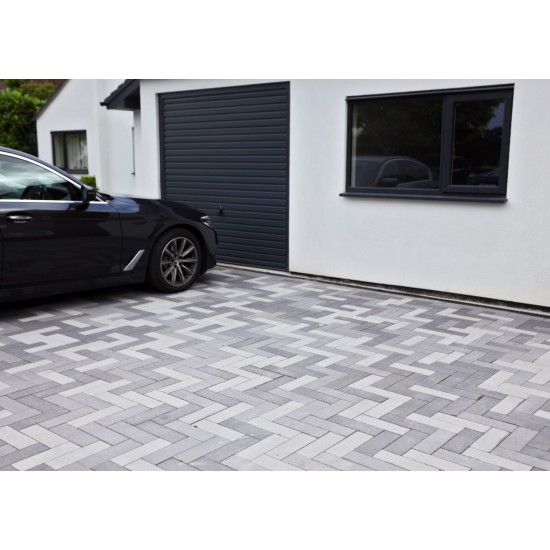 Light Granite - Stonemaster - Block Paving - Light Grey Washed Mixed Sizes 50mm