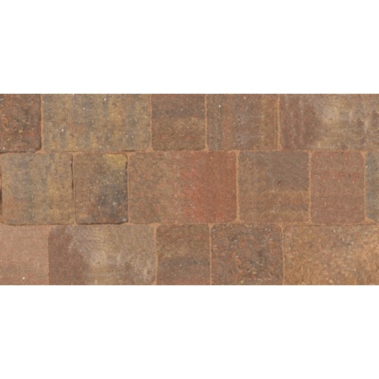 Autumn - Woburn Rumbled - Block Paving - Autumn 100x134x50mm Small (75) - (672no Per Pack)8.98 m2
