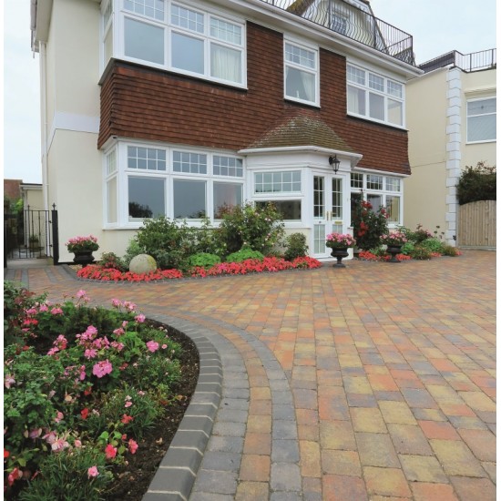 Autumn - Woburn Rumbled - Block Paving - Autumn 100x134x50mm Small (75) - (672no Per Pack)8.98 m2