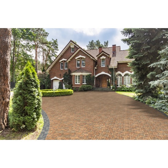 Brindle - Woburn Rumbled - Block Paving - Brindle 200x134x50mm Large (37) - (336no Per Pack)9.05 m2