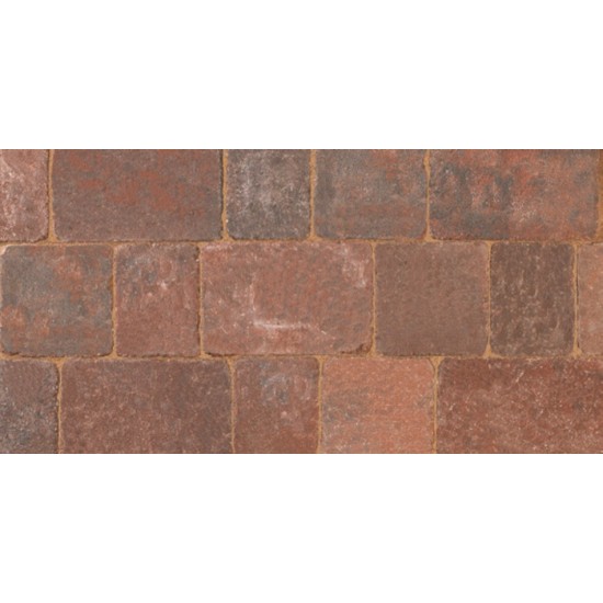 Brindle - Woburn Rumbled - Block Paving - Brindle 200x134x50mm Large (37) - (336no Per Pack)9.05 m2