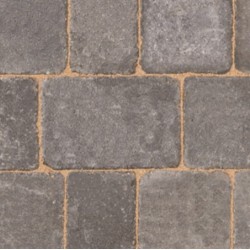 Graphite - Woburn Rumbled - Block Paving - Graphite 134x134x50mm Medium (56) - (504no Per Pack)9.05 m2