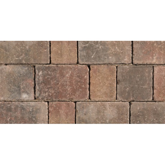 Autumn - Woburn Rumbled Infilta - Block Paving - Autumn 134x134x60mm Medium - (468no Per Pack)8.35 m2