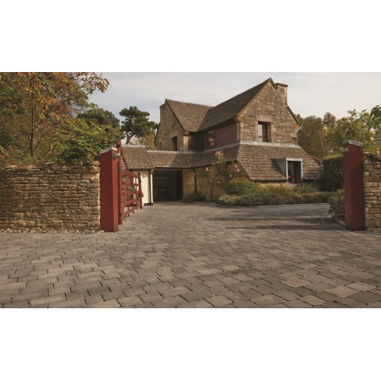 Graphite - Woburn Rumbled Infilta - Block Paving - Graphite 200x134x60mm Large - (312no Per Pack)8.43 m2