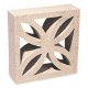 Off White - Screen Walling Leaf Block - Landscaping Features - Leaf Block 290x90x290mm