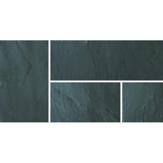 Blue Black - Slate Slips - Landscaping Features - Slips 650x150x10-20mm Pack of 6