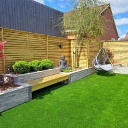 Silver Grey - Natural Sandstone Walling Slips - Landscaping Features - Slips 650x150x10-20mm Pack of 6