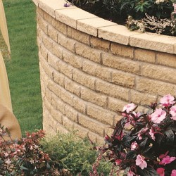 Buff - Pitched Walling - Landscaping Features - Block 215x90x63mm Pack 3.30m2