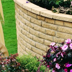 Buff - Pitched Walling - Landscaping Features - Block 290x90x136mm Pack 2.20m2